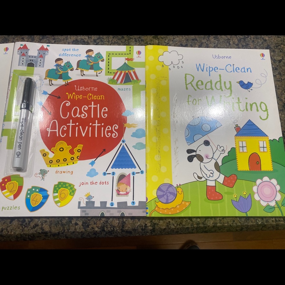 Usborne Wipe Clean books
